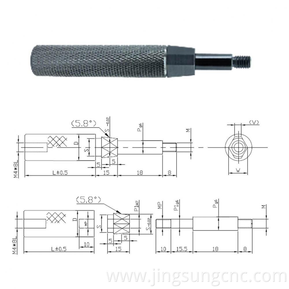 Slot Pins Tapered Straight Stepped Threaded